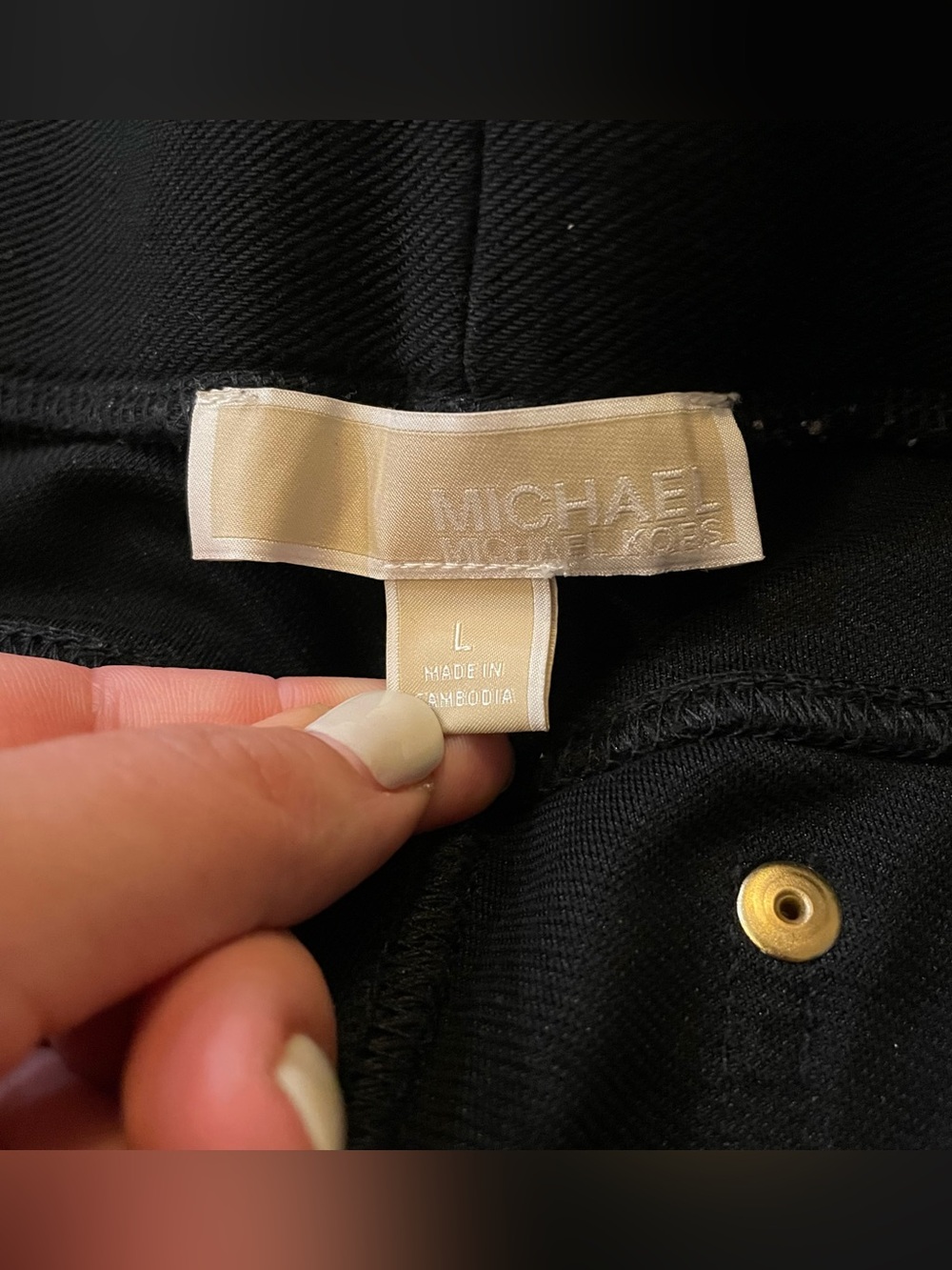 Michael Kors Black Strech Jeggings size L - Picture 4 of 6